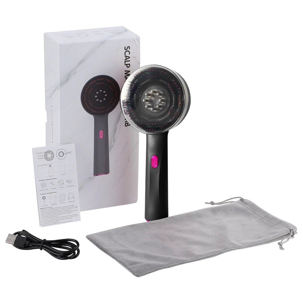 Revella Electric Comb | Red Light Therapy | Hair Growth Massage Scalp Brush | Liquid Oil Applicator