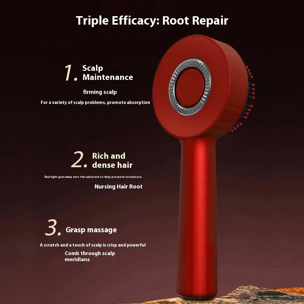 Revella Electric Comb | Red Light Therapy | Hair Growth Massage Scalp Brush | Liquid Oil Applicator